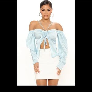 Slip Into My DM Satin Top